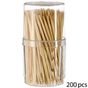 Lot 3 pots de 200 cure-dents bambou