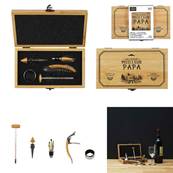 Coffret en bambou pour vin 5 acc