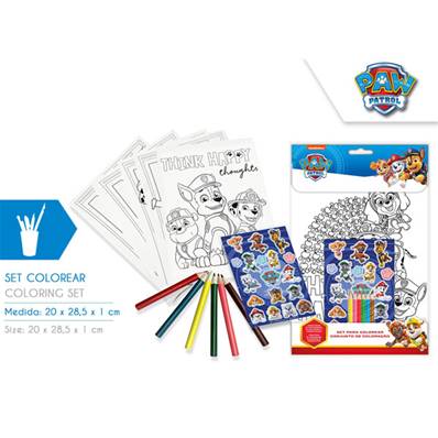 Set de Coloriage Pat Patrouille - Paw Patrol