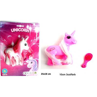 Blister Licorne à Coiffer 10 Cm