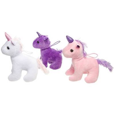 Peluche Licorne 15 cm 3 Coul. Ass