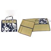 Natte de Plage Pliante Fleurie 180 x 60 Cm