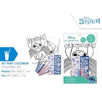 Set de Coloriage STITCH 20 x 28 Cm