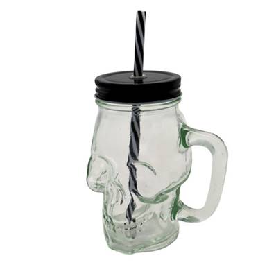 Verre Tête de Mort 500 ml 14 Cm