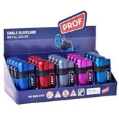 Briquet Prof Cristal BlueFlame Metal Color