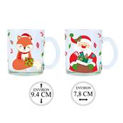 Mug Renard et Pére Noël 2 Assortiement 