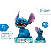 Lampe 3D avec Réveil et Date Stitch 25 Cm