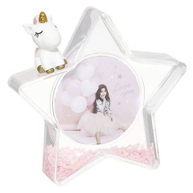 Cadre Photo Plastique et Eau Licorne 