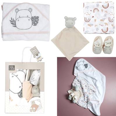 Coffret Naissance Hippo 4 Pièces