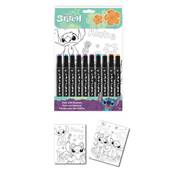 Set de Coloriage avec Numéros - 10 Feutres Stitch