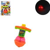 Blister Toupie Lumineuse 11 x 5,5 Cm avec Piles 3 Couleurs Assorties