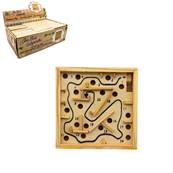 Jeu Labyrinthe en Bois 11,5 x 11,5 Cm