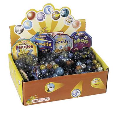 Filet 20 Billes + 1 Calot Assortis (Zebre,Poisson Rouge,Perle,Ozone)