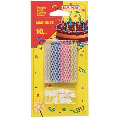 Blister 10 Bougies Magiques + Bodeches
