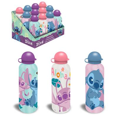 Gourde Alu 500 ml Stitch 3 Assortiments