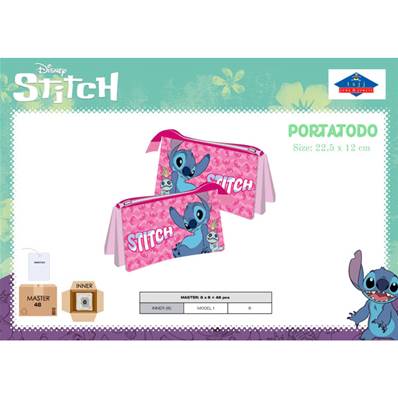Trousse Triple Poche Stitch 22,5 x 12 Cm