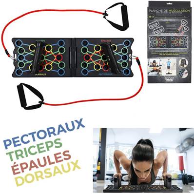 Planche De Musculation 17 En 1 Avec Elastique