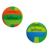 Ballon Volley  Cuir 320 G Bleu & Blanc (vendu degonfle )