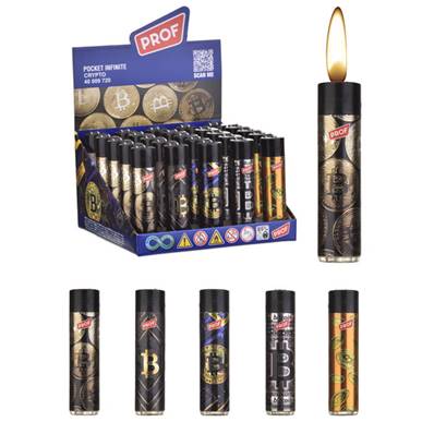 Présentoir 25 Briquets Crypto