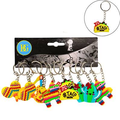 Porte-Clés Mexique 5 Cm 6 Modèles Assortis
