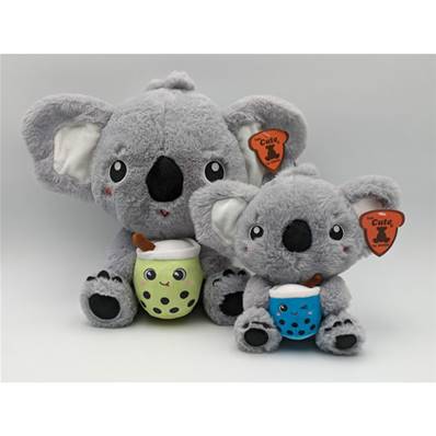 Koala avec Bubble Tea 2 Assortiments 30 Cm