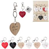 Porte-cles Coeur Mots D'Amour 