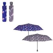 Parapluie Femme Mini Automatique 54 Cm Motif Fleurs