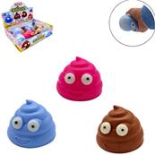 Crotte Antistress Sticky 6,5 Cm 3 Couleurs Assorties