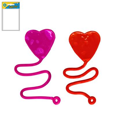 Sticky Coeur 4 Cm 2 Couleurs Assorties