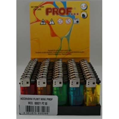 Présentoir 50 Mini Briquets Jetables Transparents