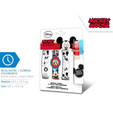 Montre Digitale Mickey et Bracelet à Colorier