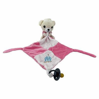 Peluche Doudou OM Rose 20 Cm