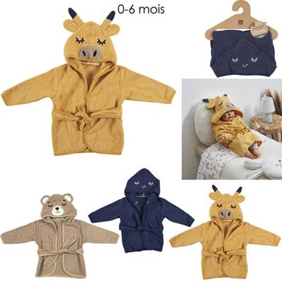 Peignoir de Bain 0 à 6 Mois