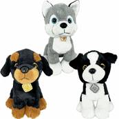 Peluche Chiens 26 Cm 3 ASS.