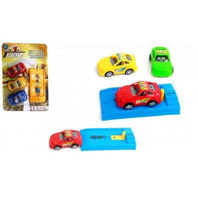 Blister 3 Voitures 7 Cm avec Lanceur