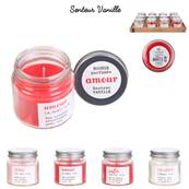 Bougies Mini Bocal Mots d'Amour