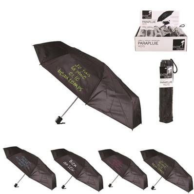 Parapluie Compact Message avec Etui 
