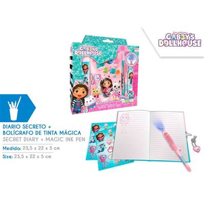 Carnet Secret avec Stylo à Encre Magique Gabby's DollHouse