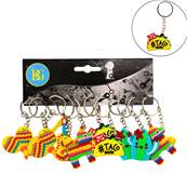 Porte-Clés Mexique 5 Cm 6 Modèles Assortis
