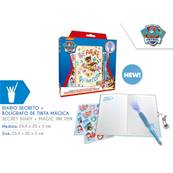 Carnet Secret avec Stylo Encre Magique Pat Patrouille