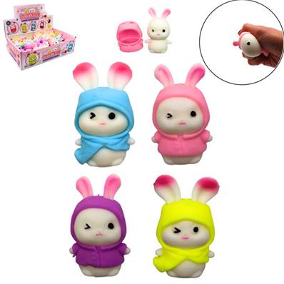 Kawaii Lapin Aantistress 8 Cm 4 Couleurs Assorties