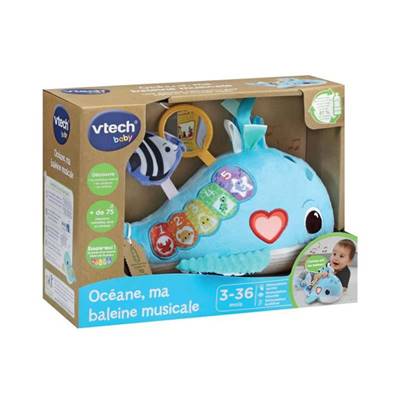 Océane. Ma Baleine Musicale (Bouteilles Plastiques Recyclées)