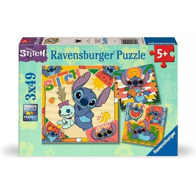 Puzzles 3X49 P  Aloha ! - Disney Stitch 