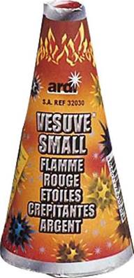 Vesuve Small fl.rouge/etoiles crep.Boite de 4