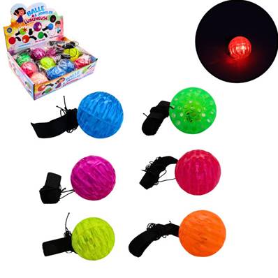 Balle de Jonglage Lumineuse pour Pied 6 Cm 4 Assortis