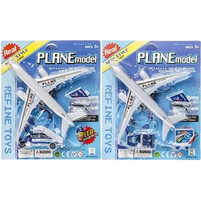 Blister Avion avec Accessoires 21 x 25 Cm