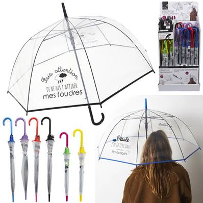 Parapluie Transparent (56 x 29 x 102cm)