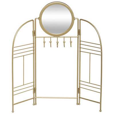 Porte Bijoux Métal Feel Doré  h33