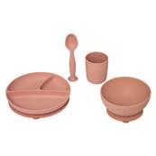 Set Repas Silicone Terracota