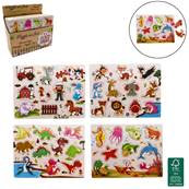 Puzzle 11 Pièces en Bois 22,5 x 30 Cm 4 Modèles Assortis